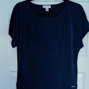 Calvin Klein Navy Blue Top - size small